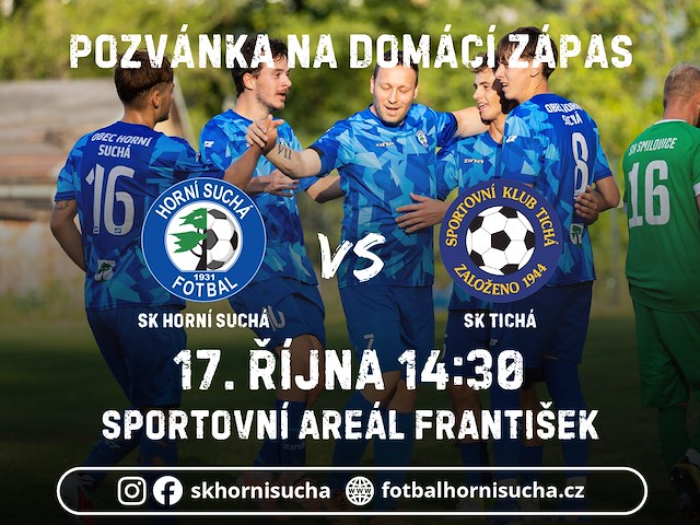 Fotbalové utkání SK Horní Suchá x SK Tichá
